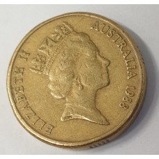 AUSTRALIA 1988 . TWO 2 DOLLARS COIN . ERROR . CUD INSIDE THE RIM
